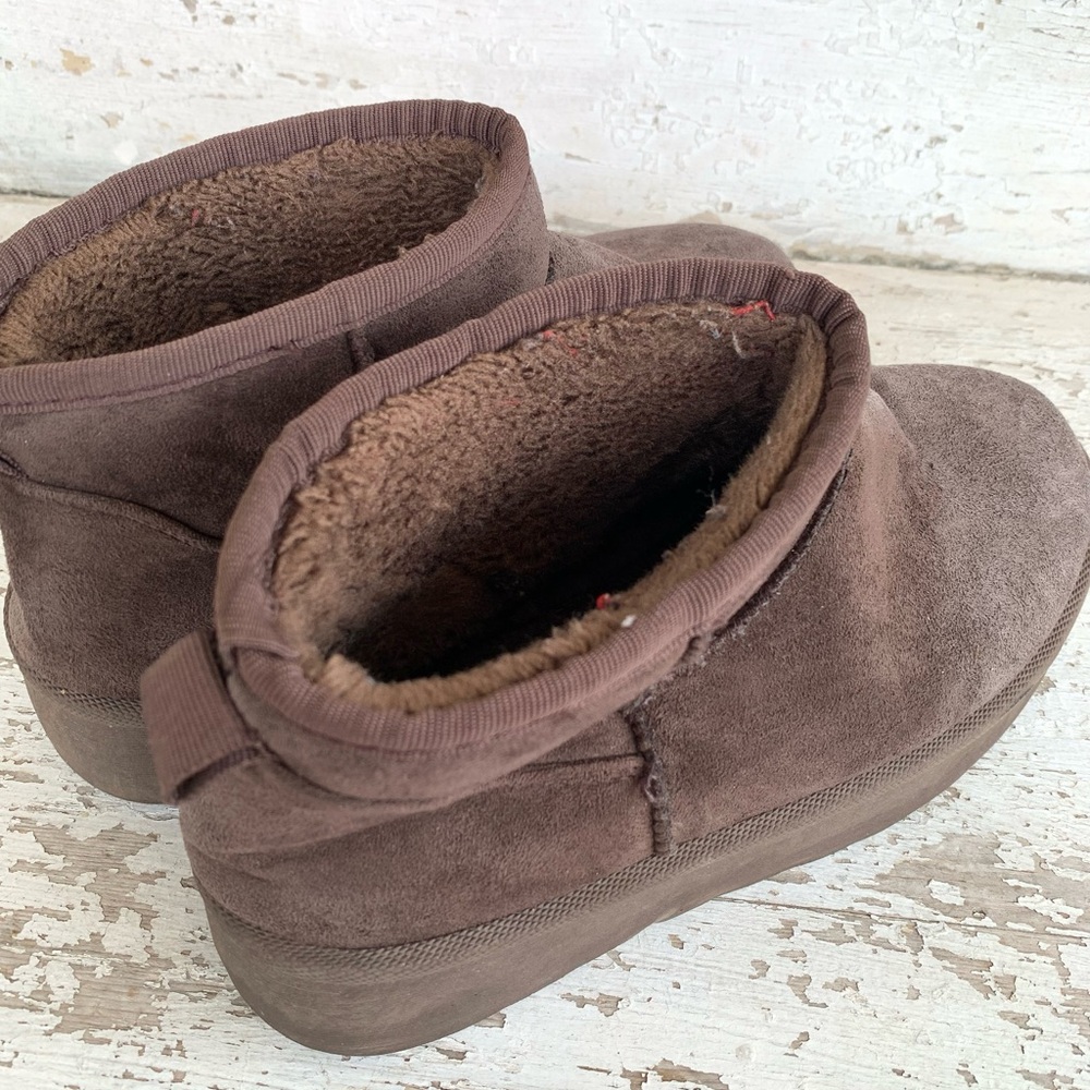 Mudd Dark Chocolate Brown Platform Mini Shortie B… - image 6